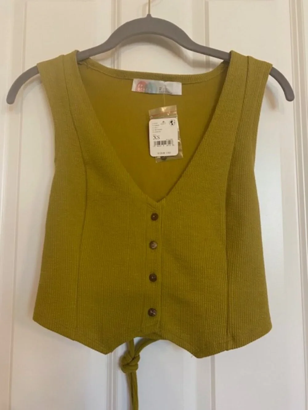 Free People Roxanne Vest and Pants Set Olive Combo XS